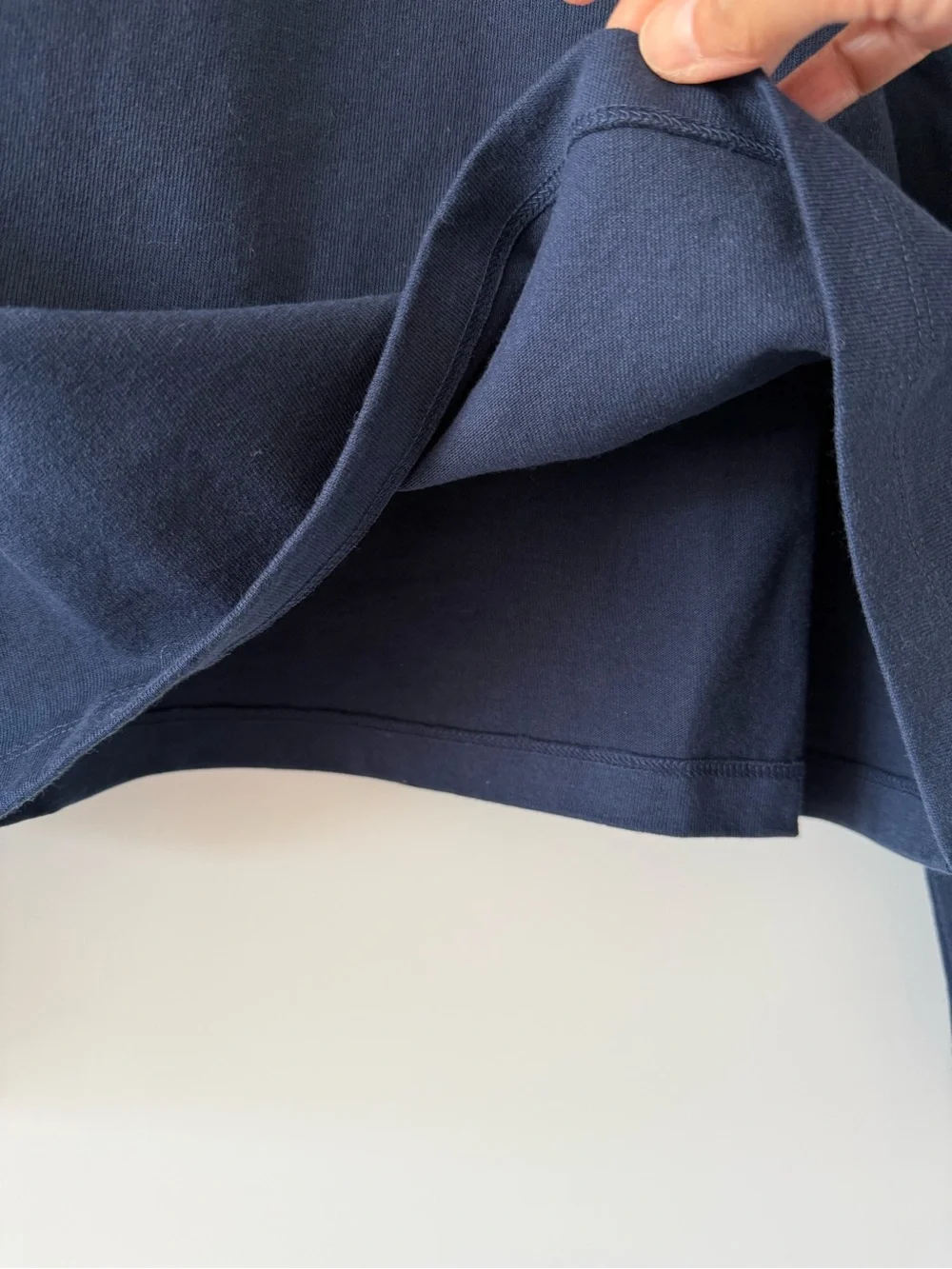 Uniqlo Washed Cotton Polo Shirt (Navy) - Picture 3 of 6